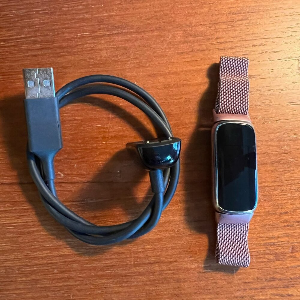 Women's Fitbit Luxe Watch and Charger